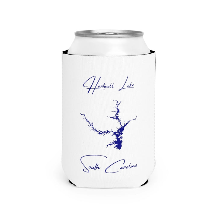 South  Carolina  Hartwell  Lake  Can  Koozie  front  position  view  from  front-2  white.webp