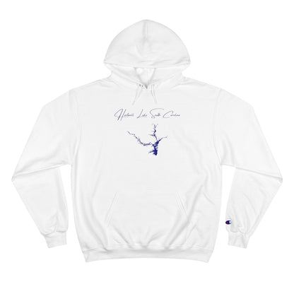 South  Carolina  Hartwell  Lake  Hoodie  front  position  view  from  front  white.webp