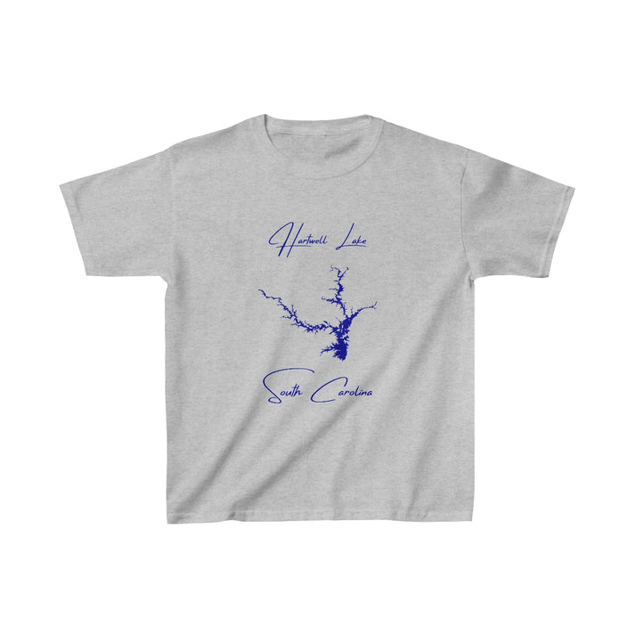 South  Carolina  Hartwell  Lake  Youth  T-shirt  front  position  view  from  front  sport  grey.webp