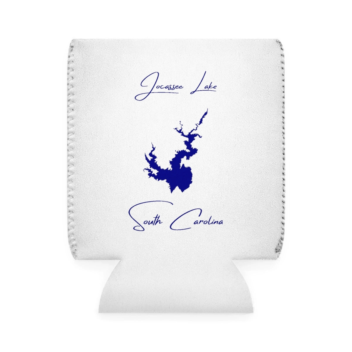 South  Carolina  Jocassee  Lake  Can  Koozie  front  position  view  from  front-1  white.webp