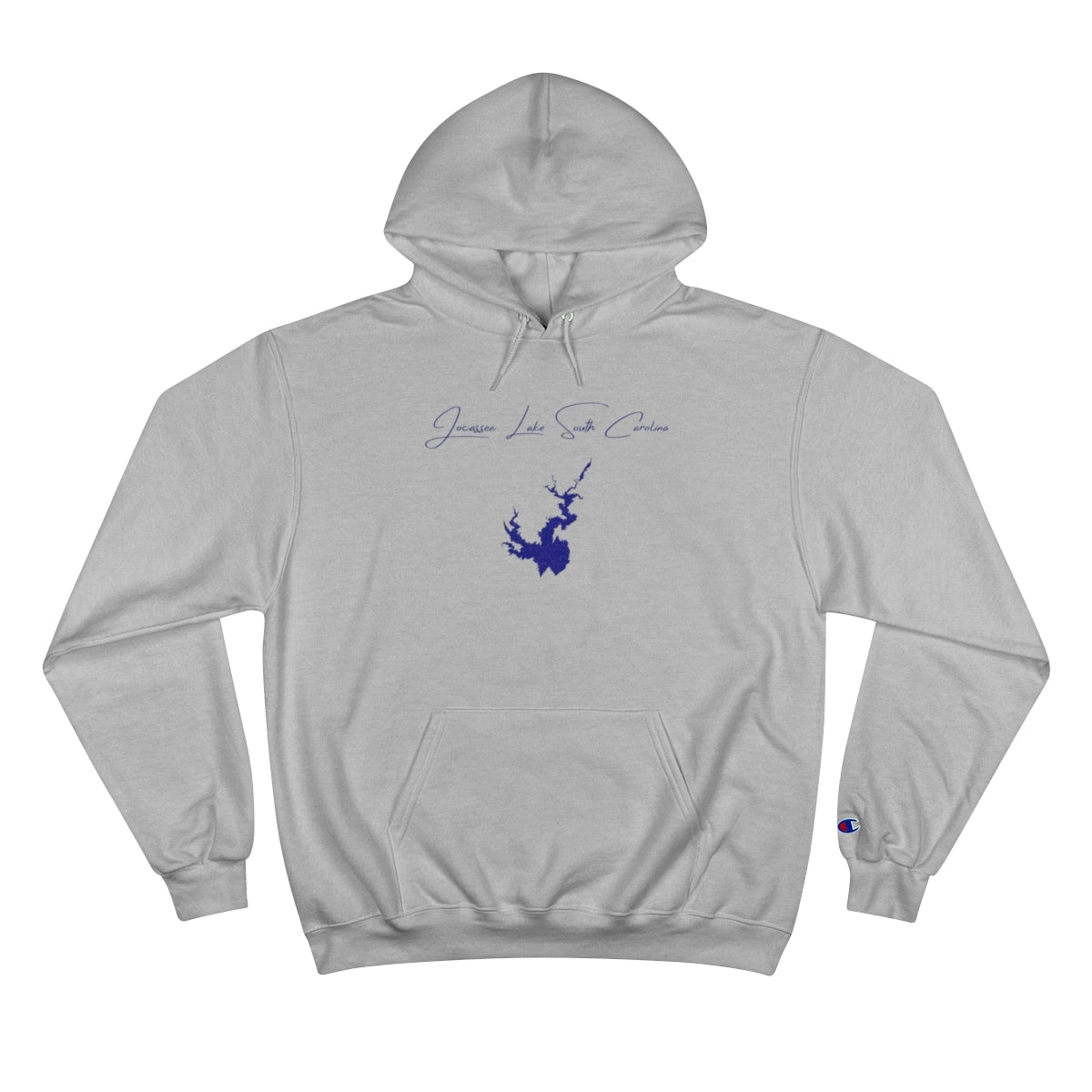 South  Carolina  Jocassee  Lake  Hoodie  front  position  view  from  front  light  steel.webp
