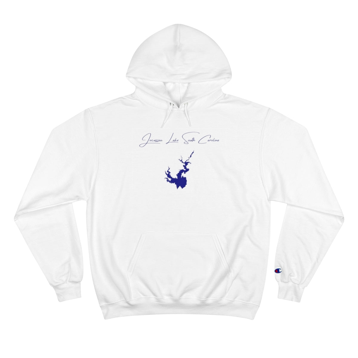 South  Carolina  Jocassee  Lake  Hoodie  front  position  view  from  front  white.webp