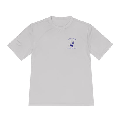 South  Carolina  Jocassee  Lake  Moisture  Wicking  Tee  front  position  view  from  front  silver.webp