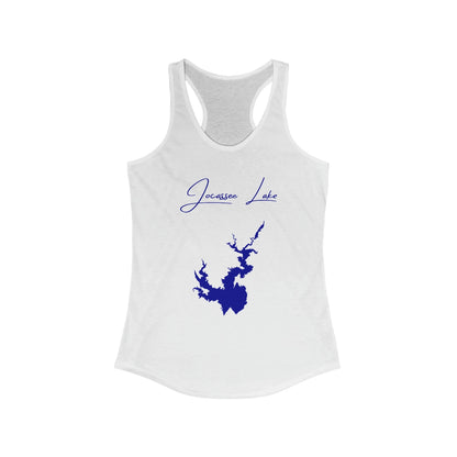 South  Carolina  Jocassee  Lake  Racerback-Tank  front  position  view  from  front  solid  white.webp