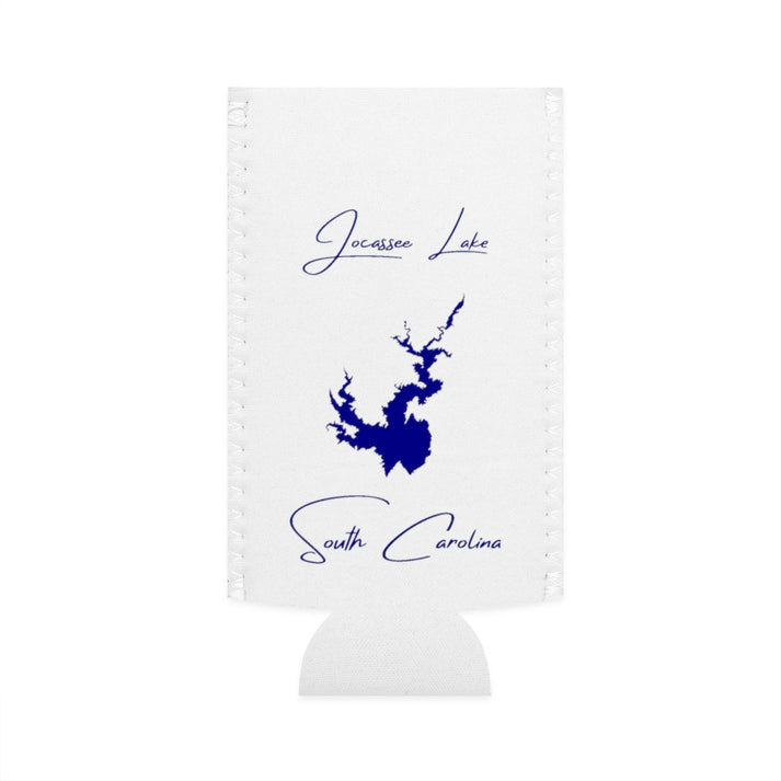 South  Carolina  Jocassee  Lake  Slim  Can  Koozie  front  position  view  from  flat-front  white.webp