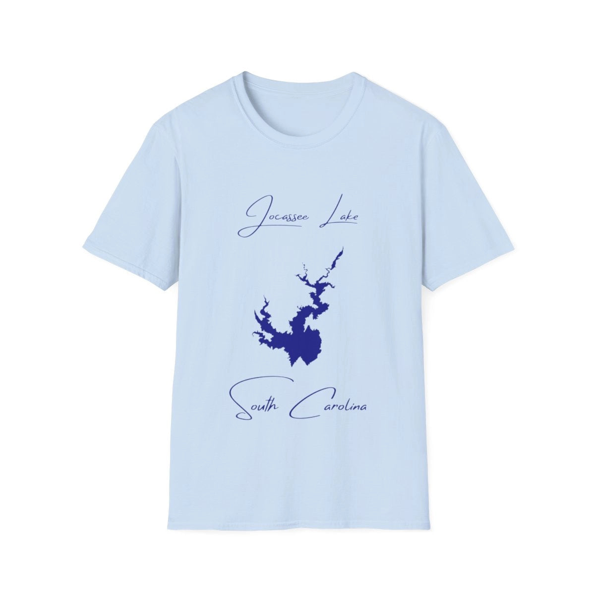 South  Carolina  Jocassee  Lake  T-shirt  front  position  view  from  front  light  blue.webp