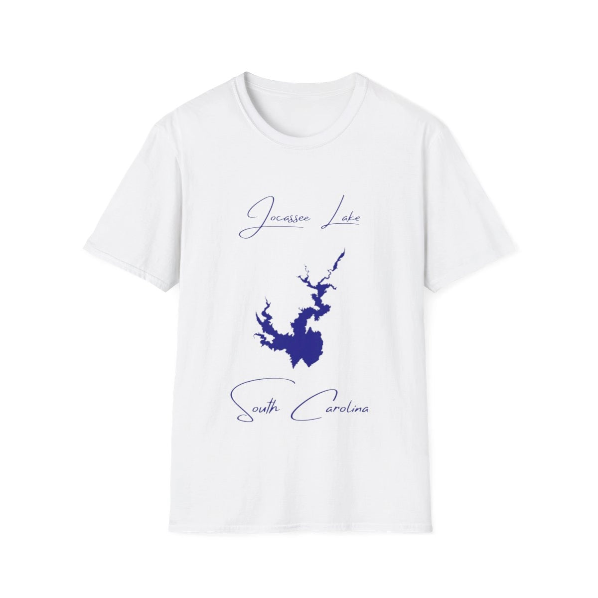 South  Carolina  Jocassee  Lake  T-shirt  front  position  view  from  front  white.webp