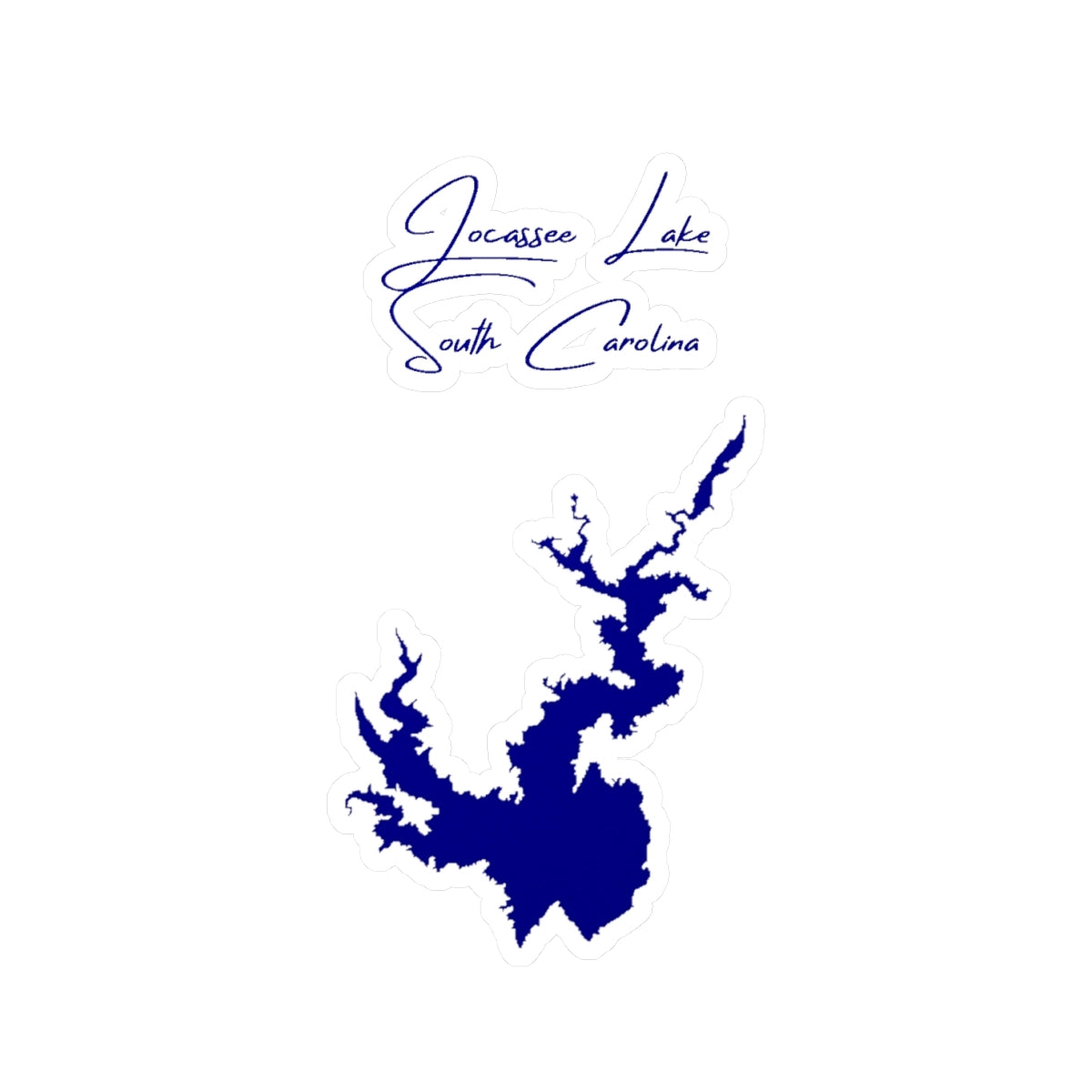 South  Carolina  Jocassee  Lake  Vinyl  Decal  other  position  view  from  front  4  x  6.webp