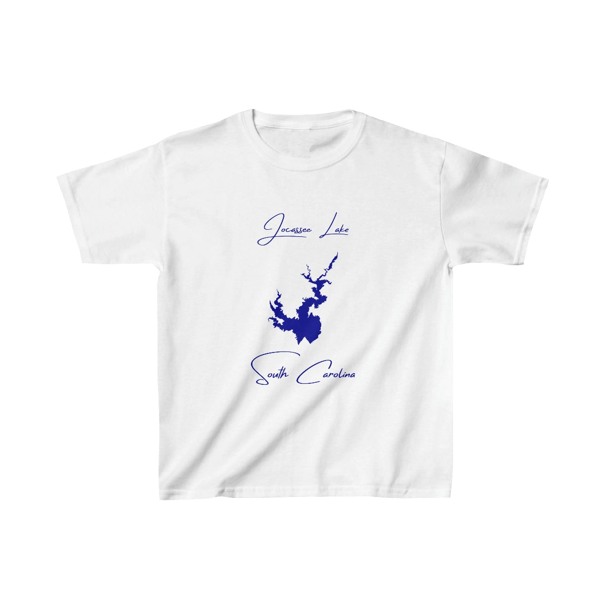 South  Carolina  Jocassee  Lake  Youth  T-shirt  front  position  view  from  front  white.webp