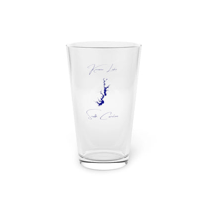 South  Carolina  Keowee  Lake  16oz  Pint  Glass  front  position  view  from  front  16oz.webp