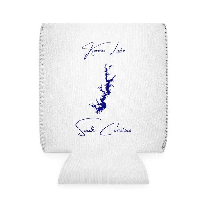 South  Carolina  Keowee  Lake  Can  Koozie  front  position  view  from  front-1  white.webp