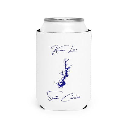 South  Carolina  Keowee  Lake  Can  Koozie  front  position  view  from  front-2  white.webp