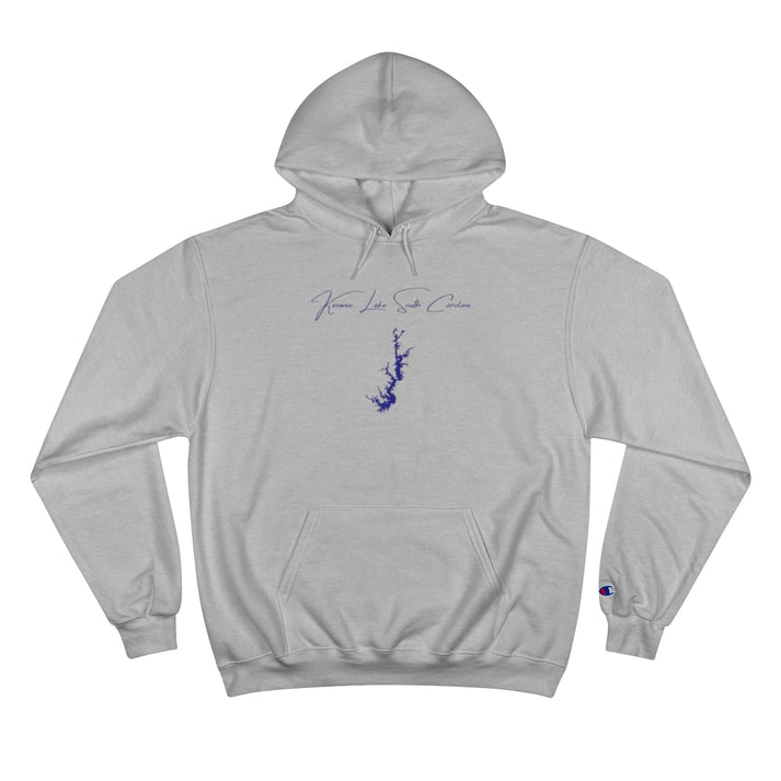 South  Carolina  Keowee  Lake  Hoodie  front  position  view  from  front  light  steel.webp