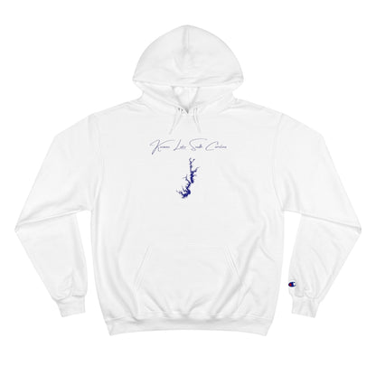 South  Carolina  Keowee  Lake  Hoodie  front  position  view  from  front  white.webp