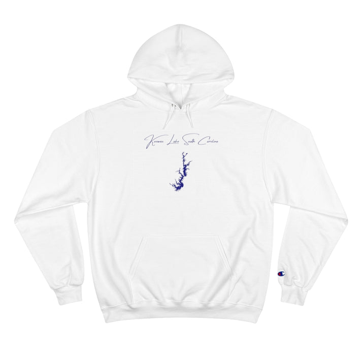 South  Carolina  Keowee  Lake  Hoodie  front  position  view  from  front  white.webp