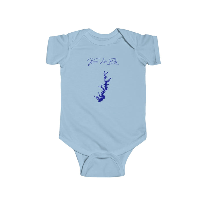 South  Carolina  Keowee  Lake  Onesie  front  position  view  from  front  light  blue.webp