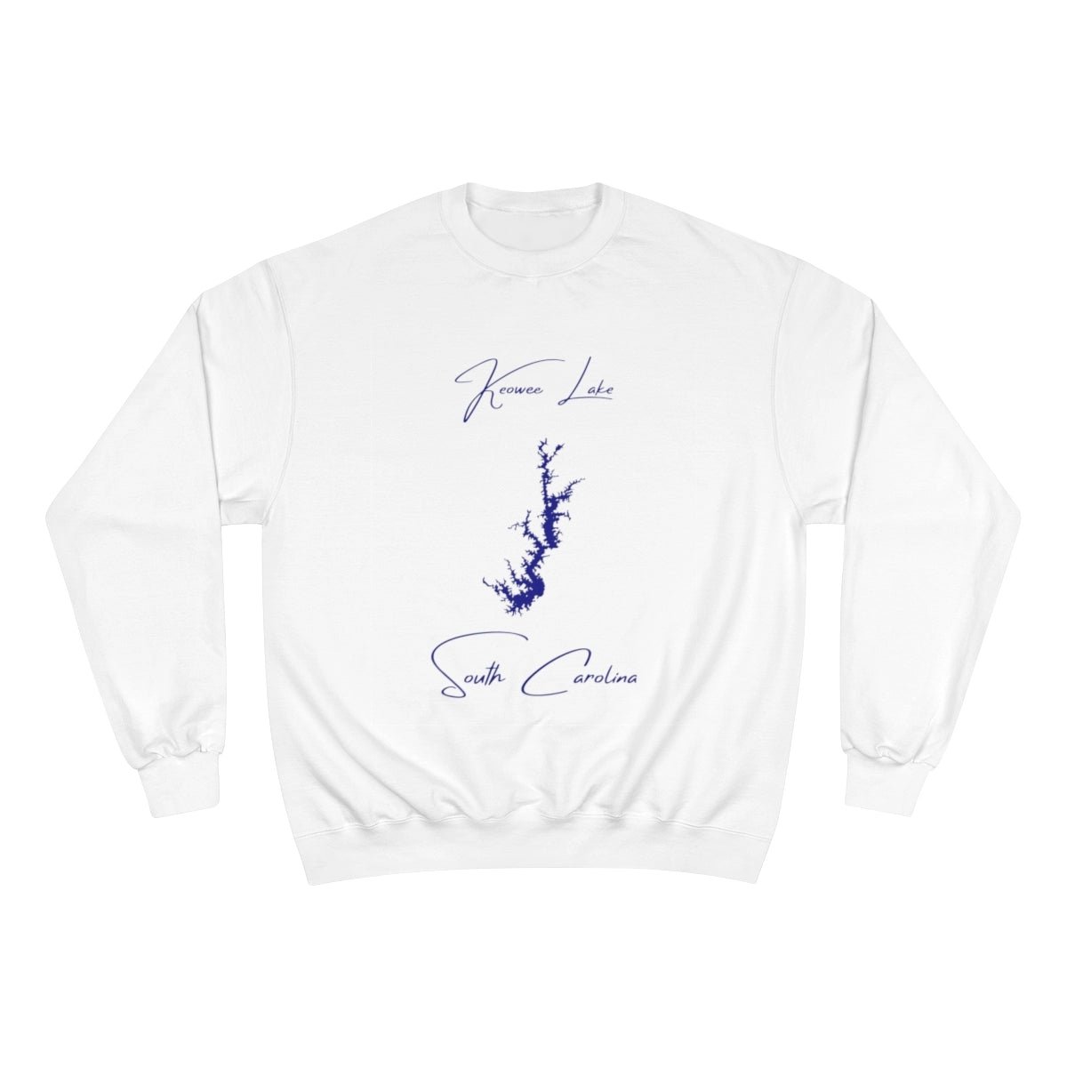 South  Carolina  Keowee  Lake  Sweatshirt  front  position  view  from  front  white.webp