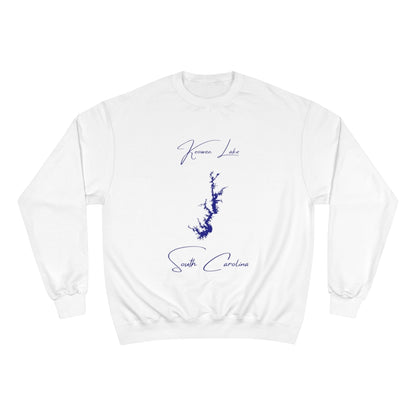 South  Carolina  Keowee  Lake  Sweatshirt  front  position  view  from  front  white.webp