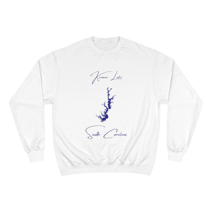 South  Carolina  Keowee  Lake  Sweatshirt  front  position  view  from  front  white.webp