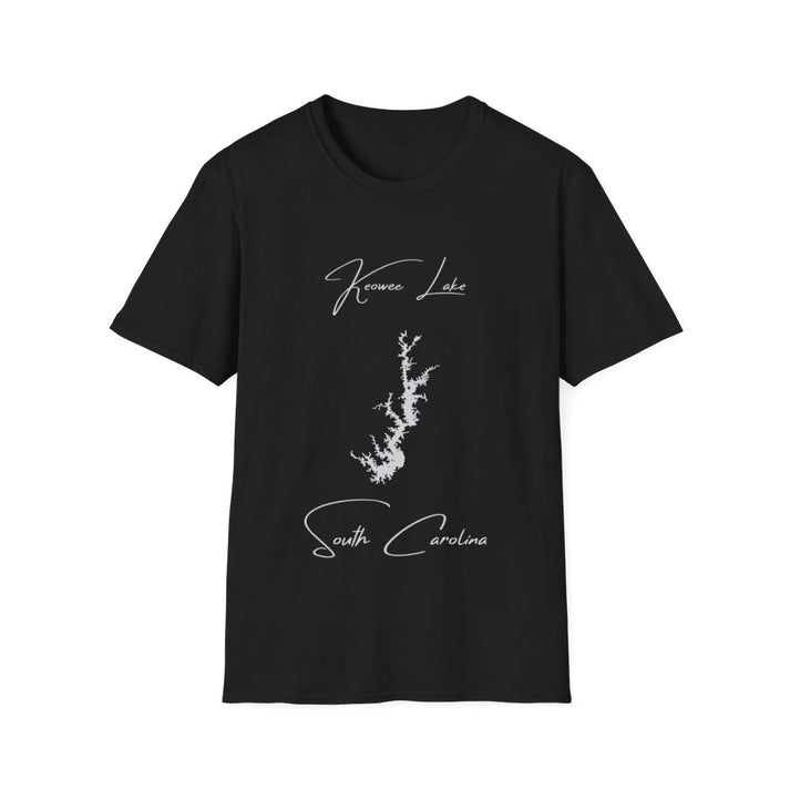 South  Carolina  Keowee  Lake  T-shirt  front  position  view  from  front  black.webp
