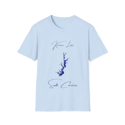 South  Carolina  Keowee  Lake  T-shirt  front  position  view  from  front  light  blue.webp