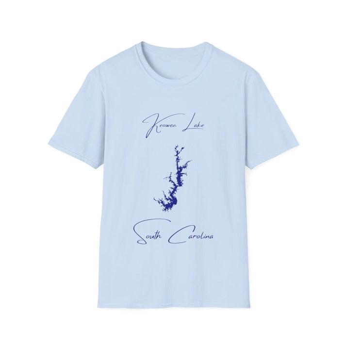 South  Carolina  Keowee  Lake  T-shirt  front  position  view  from  front  light  blue.webp