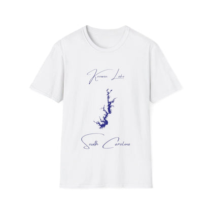 South  Carolina  Keowee  Lake  T-shirt  front  position  view  from  front  white.webp
