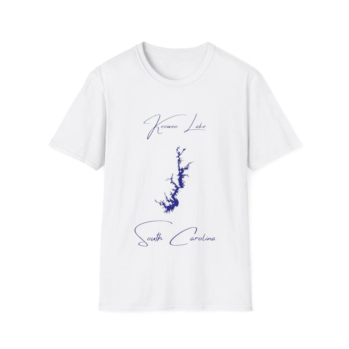 South  Carolina  Keowee  Lake  T-shirt  front  position  view  from  front  white.webp