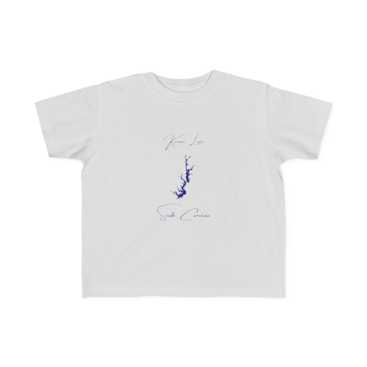 South  Carolina  Keowee  Lake  Toddler  T-shirt  front  position  view  from  front  silver.webp
