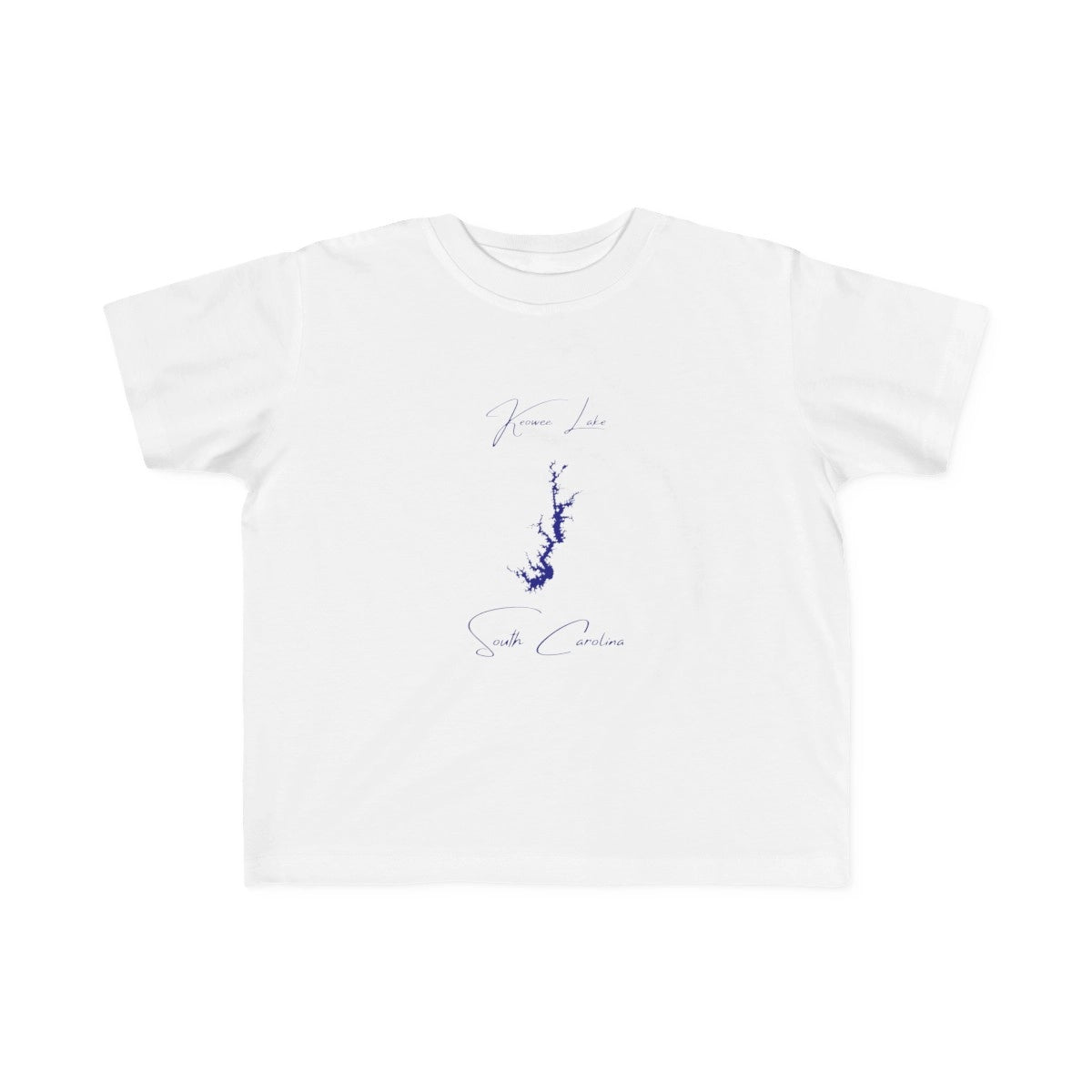 South  Carolina  Keowee  Lake  Toddler  T-shirt  front  position  view  from  front  white.webp
