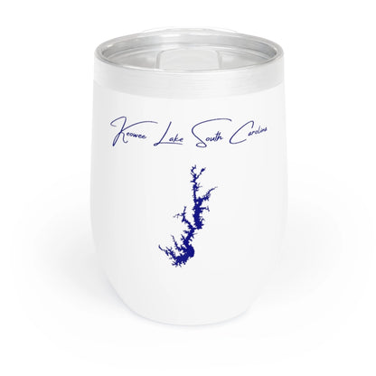 South  Carolina  Keowee  Lake  Wine  Tumbler  front  position  view  from  front  white.webp