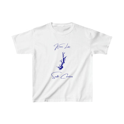South  Carolina  Keowee  Lake  Youth  T-shirt  front  position  view  from  front  white.webp