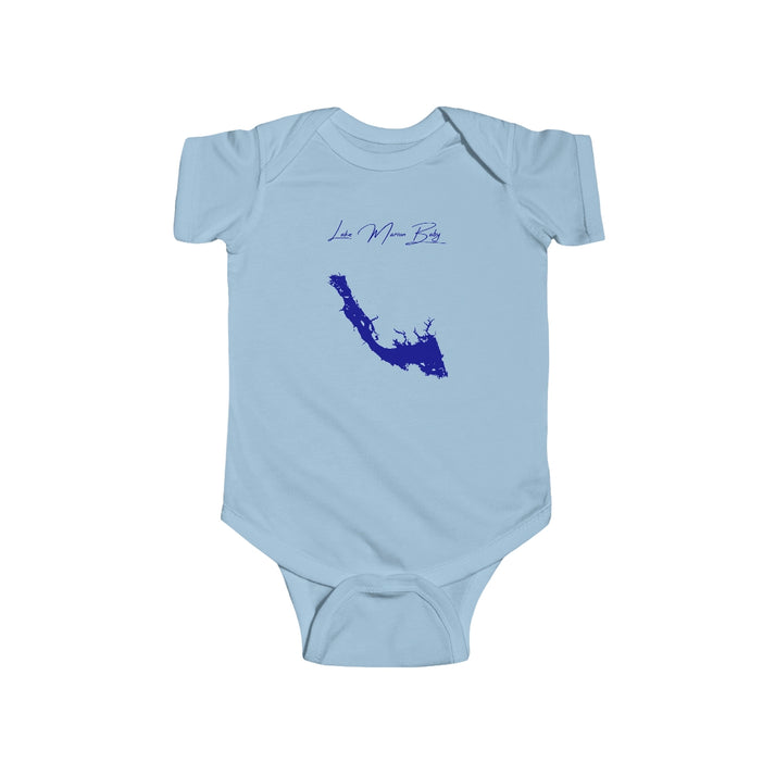 South  Carolina  Lake  Marion  Onesie  front  position  view  from  front  light  blue.webp