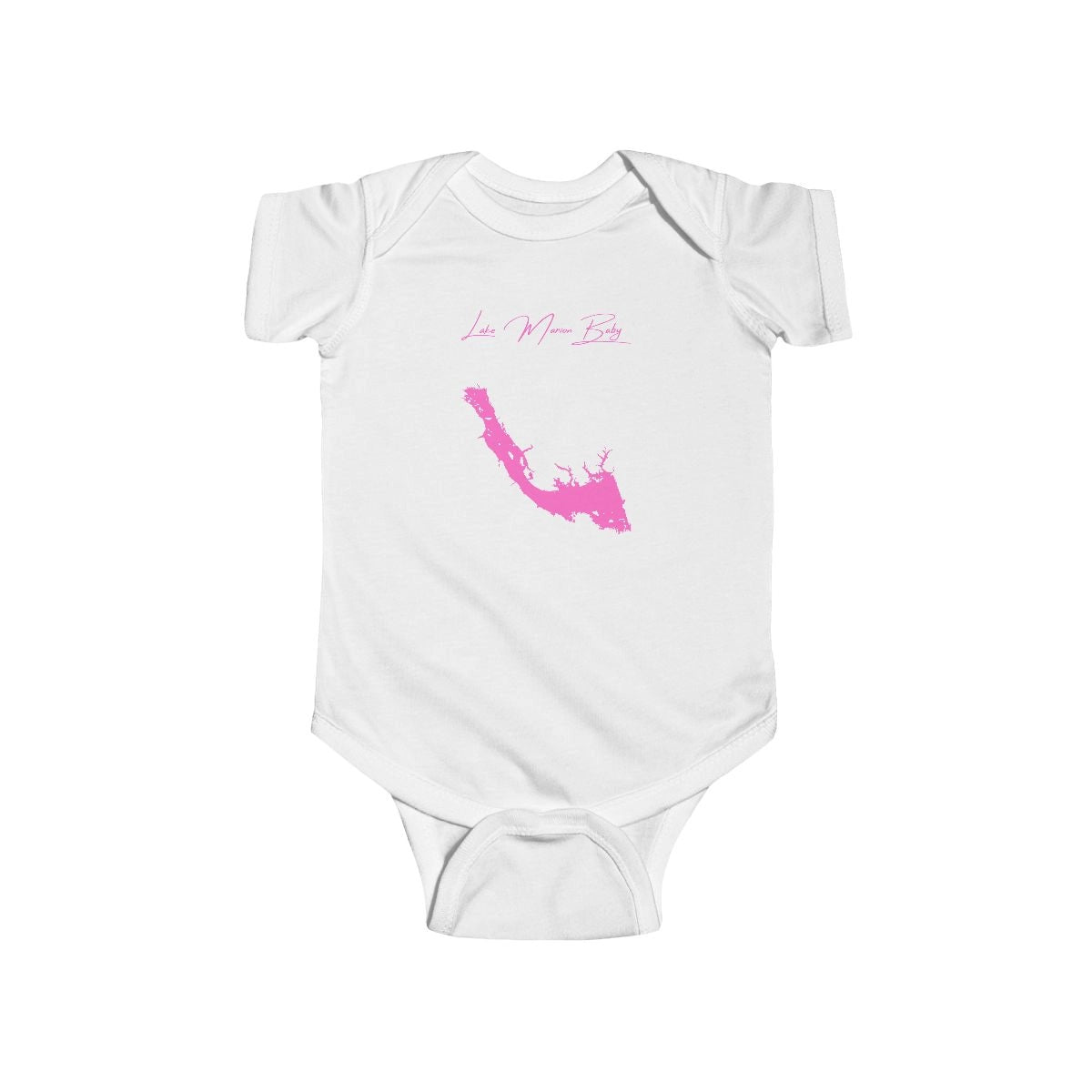 South  Carolina  Lake  Marion  Onesie  front  position  view  from  front  white.webp