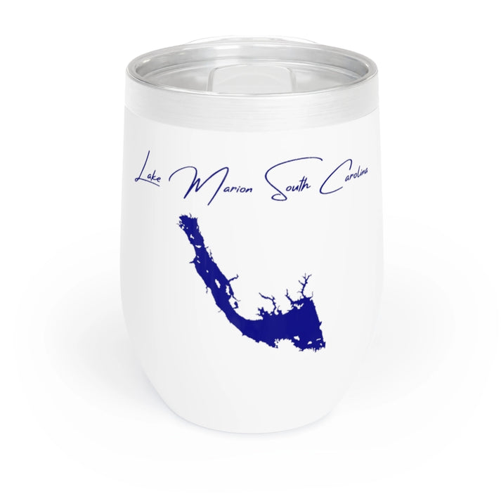South  Carolina  Lake  Marion  Wine  Tumbler  front  position  view  from  front  white.webp