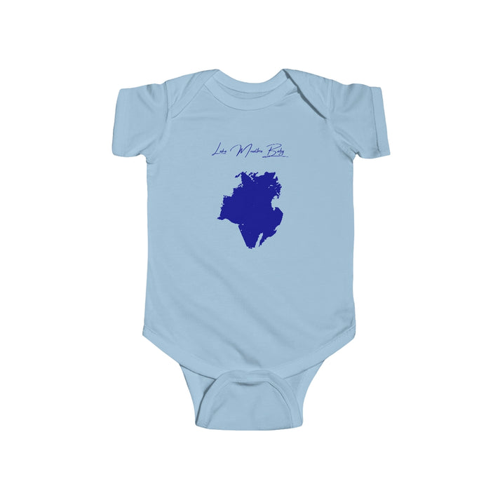 South  Carolina  Lake  Moultrie  Onesie  front  position  view  from  front  light  blue.webp