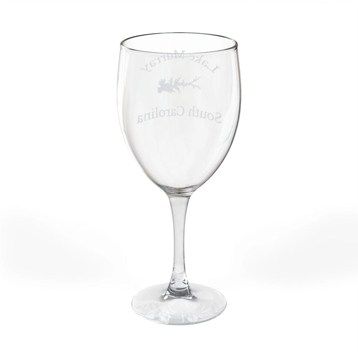 South  Carolina  Lake  Murray  Engraved  Wine  Glass  other  position  view  from  back  10.5oz.webp