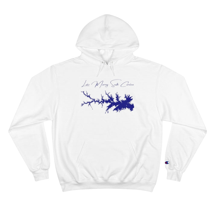 South  Carolina  Lake  Murray  Hoodie  front  position  view  from  front  white.webp