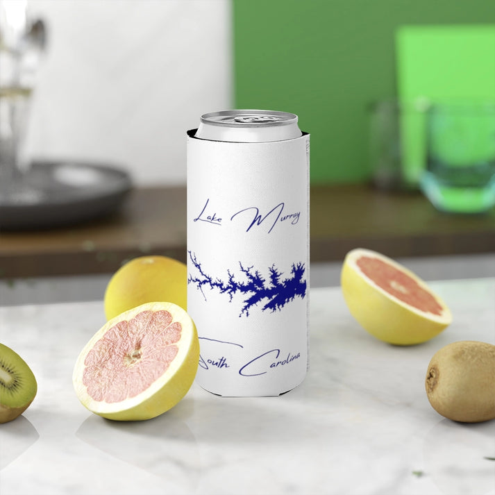 South  Carolina  Lake  Murray  Slim  Can  Koozie  front  position  view  from  context-2  white.webp