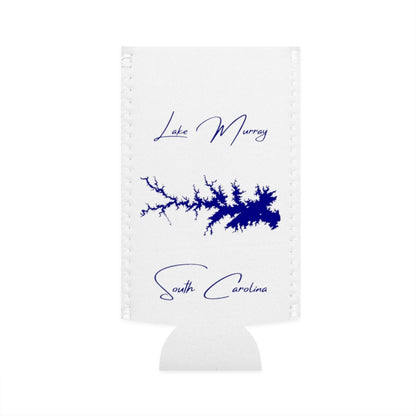 South  Carolina  Lake  Murray  Slim  Can  Koozie  front  position  view  from  flat-front  white.webp