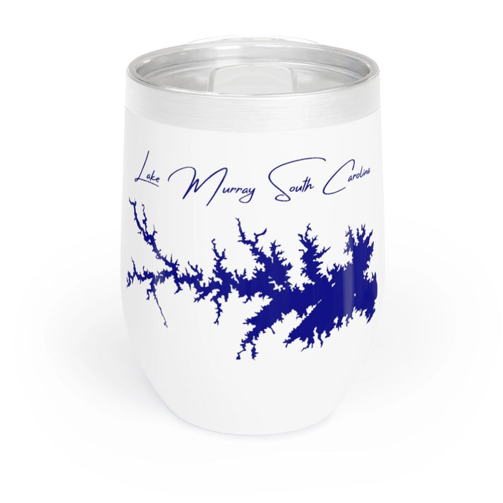 South  Carolina  Lake  Murray  Wine  Tumbler  front  position  view  from  front  white.webp