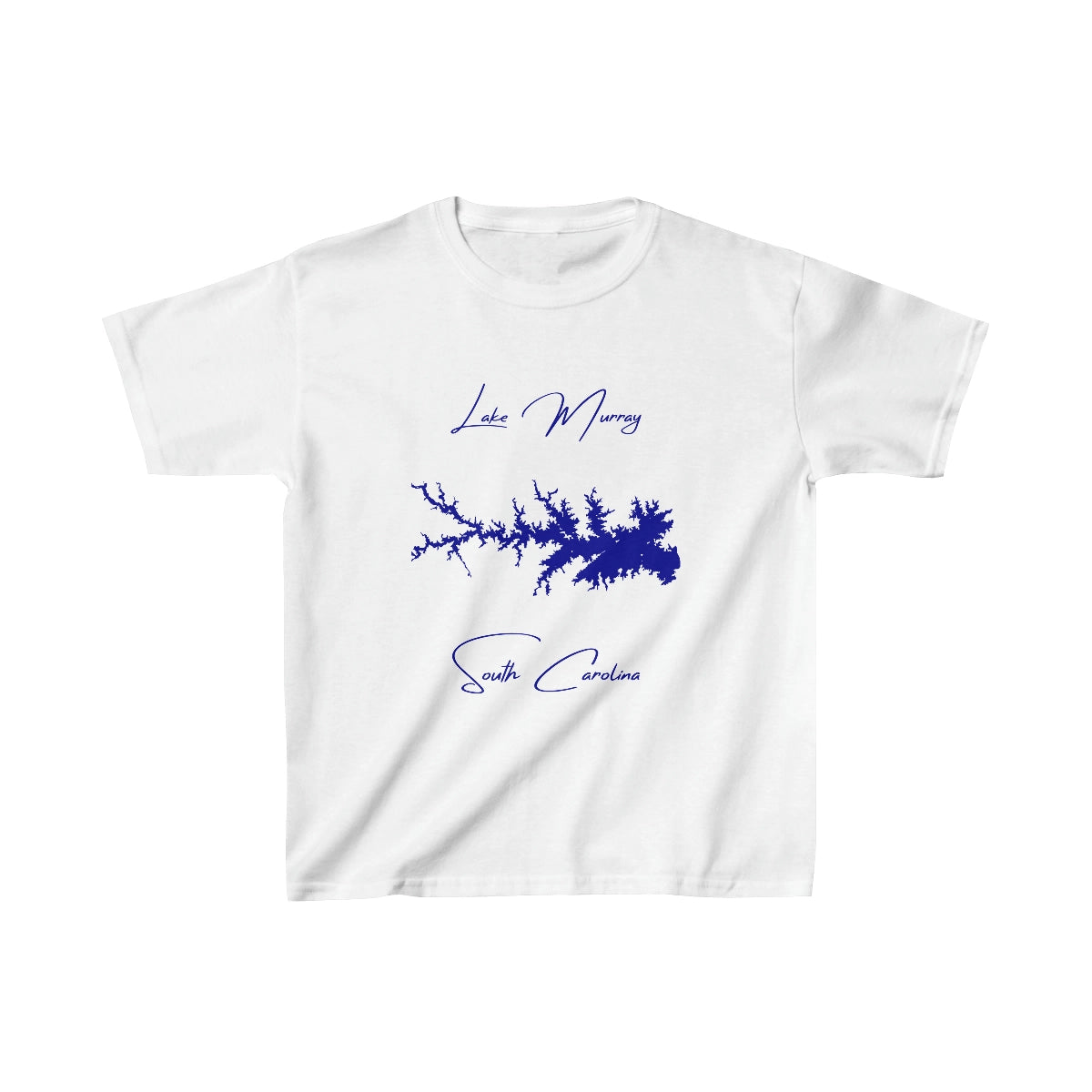 South  Carolina  Lake  Murray  Youth  T-shirt  front  position  view  from  front  white.webp