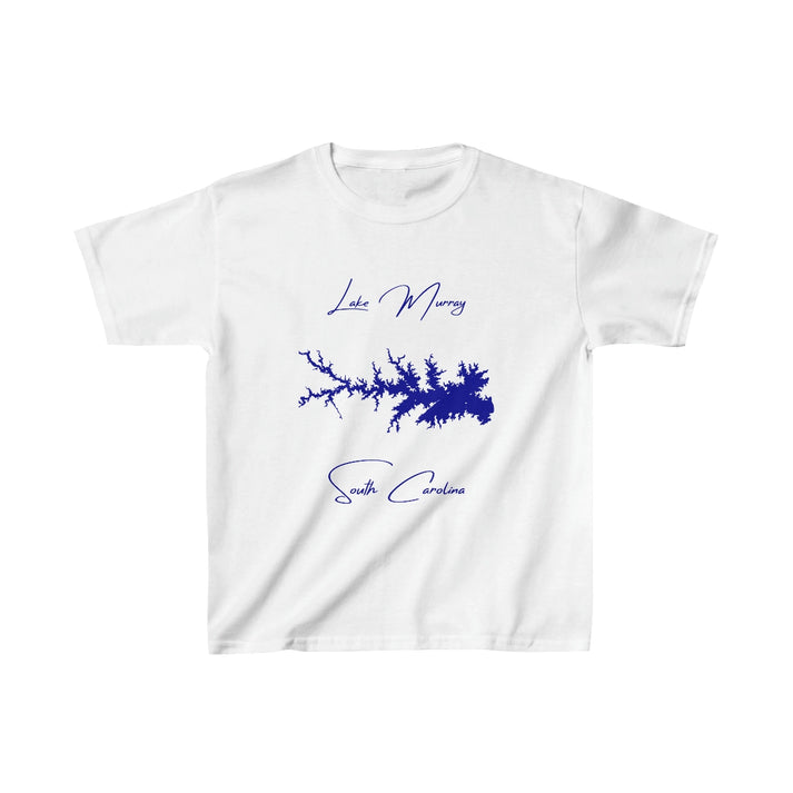 South  Carolina  Lake  Murray  Youth  T-shirt  front  position  view  from  front  white.webp