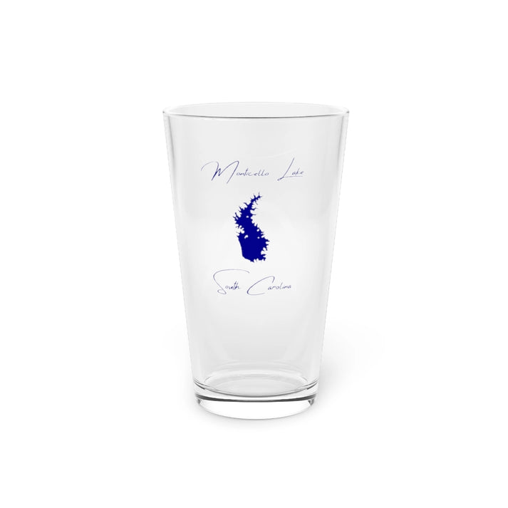 South  Carolina  Monticello  Lake  16oz  Pint  Glass  front  position  view  from  front  16oz.webp