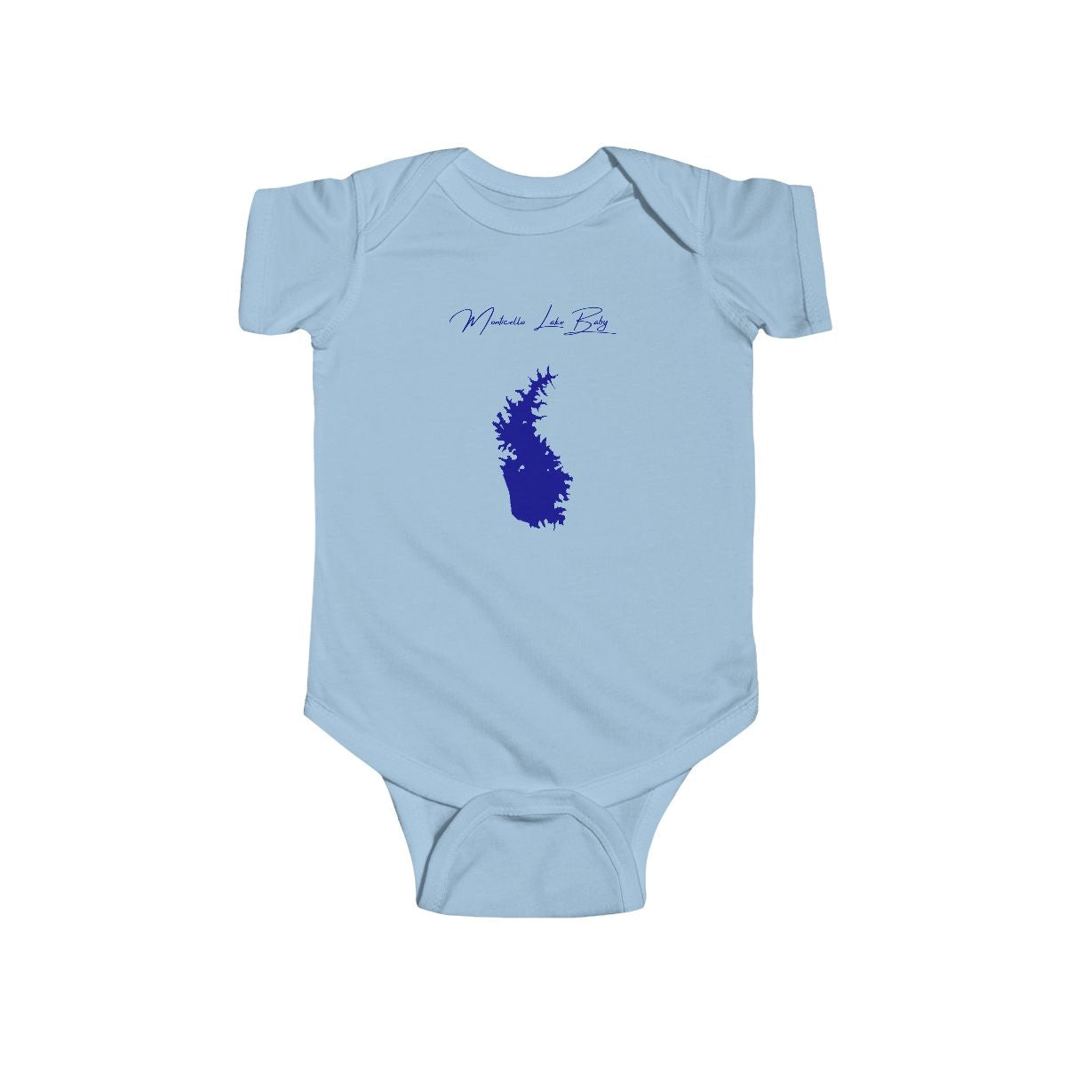 South  Carolina  Monticello  Lake  Onesie  front  position  view  from  front  light  blue.webp