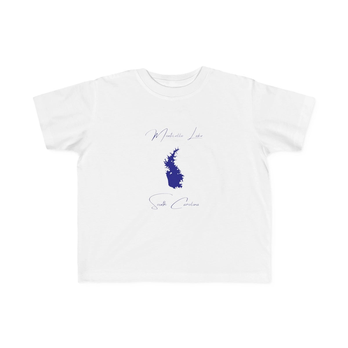 South  Carolina  Monticello  Lake  Toddler  T-shirt  front  position  view  from  front  white.webp