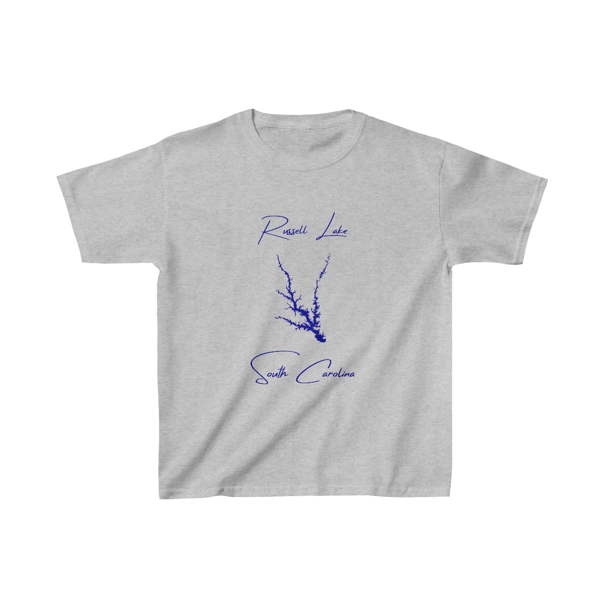 South  Carolina  Russell  Lake  Youth  T-shirt  front  position  view  from  front  sport  grey.webp