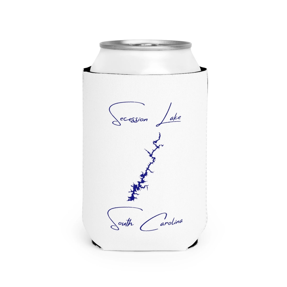 South  Carolina  Secession  Lake  Can  Koozie  front  position  view  from  front-2  white.webp