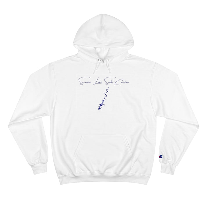 South  Carolina  Secession  Lake  Hoodie  front  position  view  from  front  white.webp