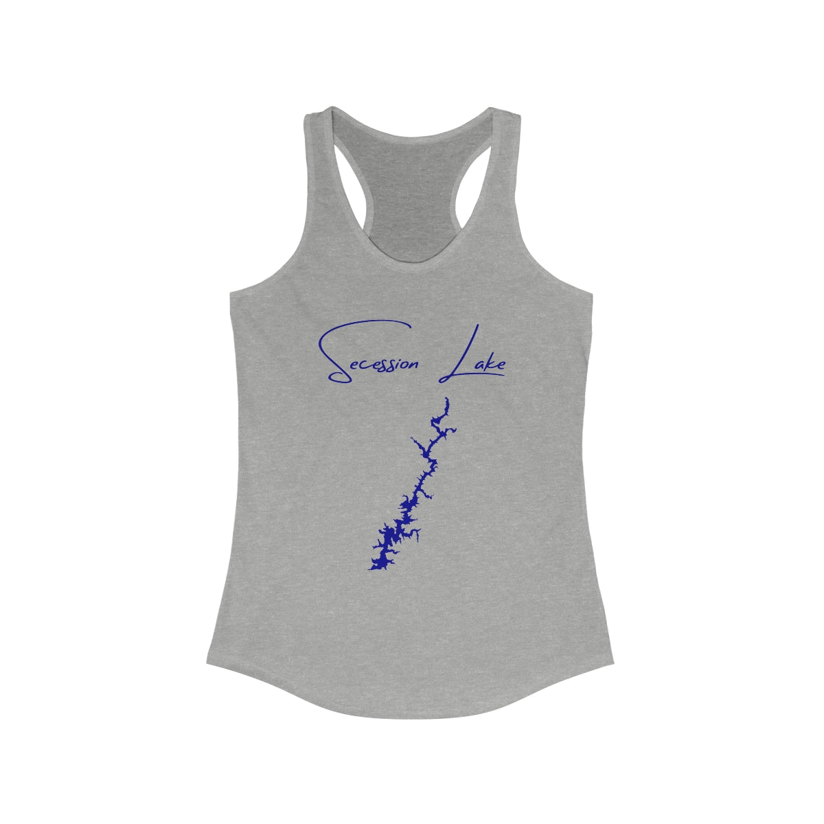 South  Carolina  Secession  Lake  Racerback-Tank  front  position  view  from  front  heather  grey.webp